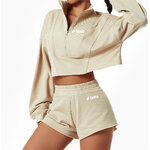 BCX6462 3-4 women's Sweatshirt khaki avant3
