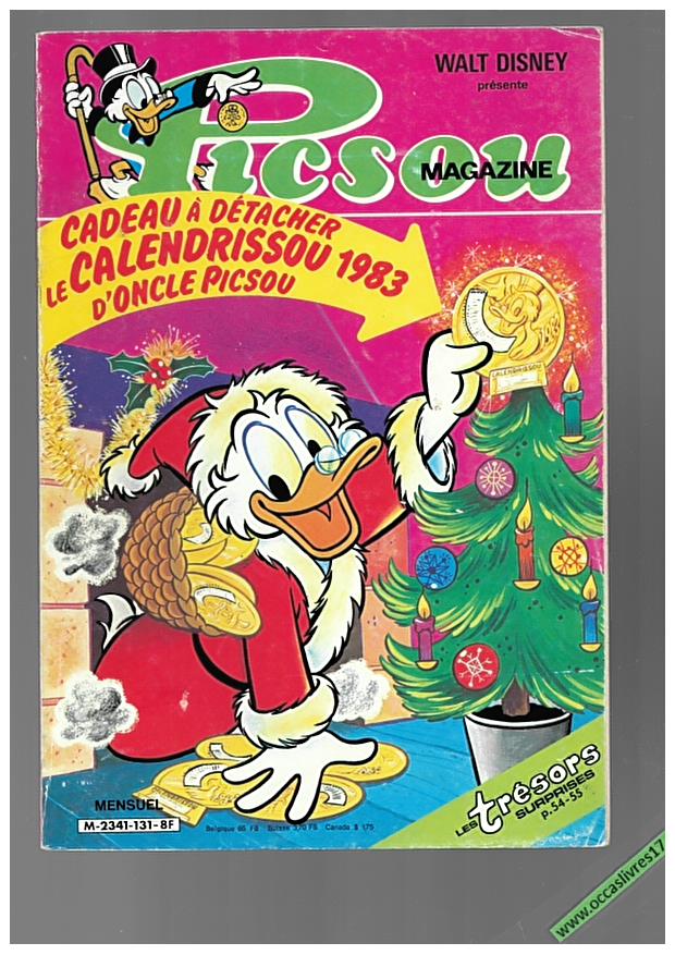 Picsou Magazine N° 131, 1983, avec le cadeau Disney/picsou magazine occaslivres17 Picsou Magazine N° 131, 1983, avec le cadeau Disney/picsou magazine occaslivres17