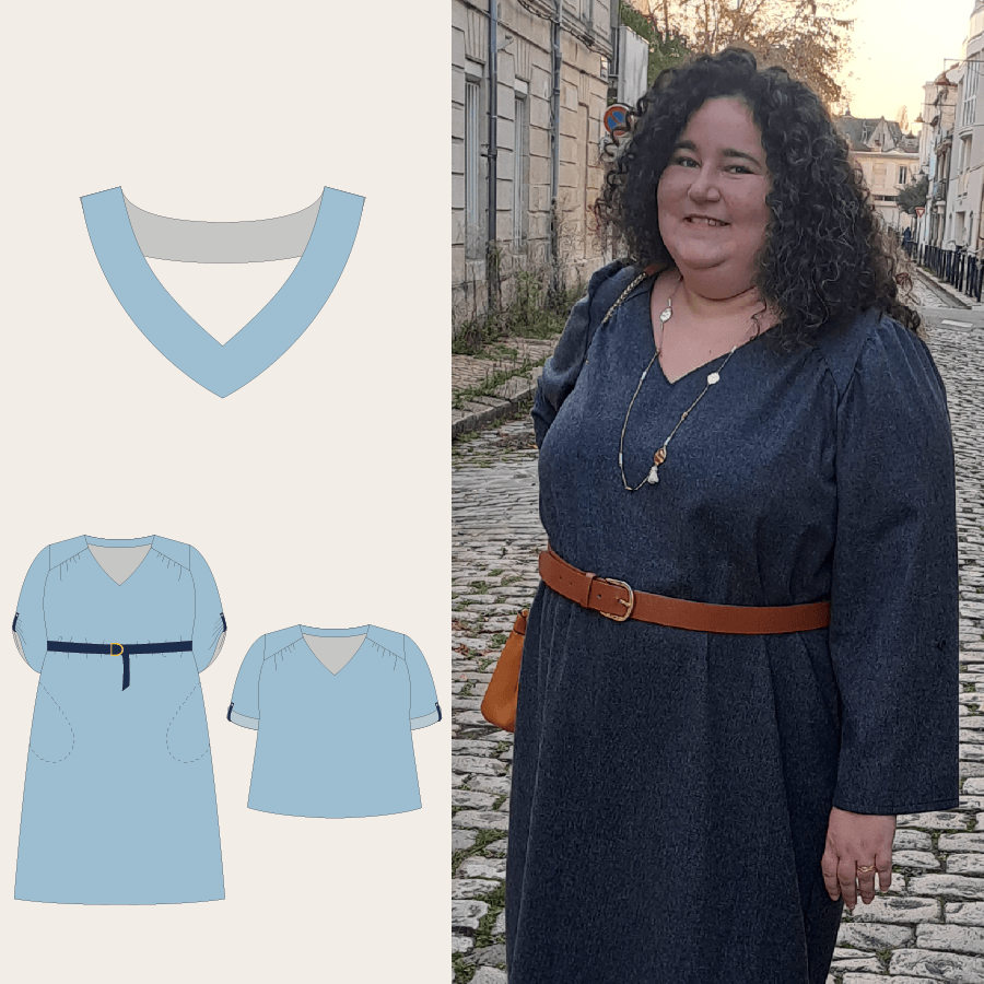 Patron Couture Burda Robe & Boléro N°7 8000 (tailles 40,44,48) - Neuf