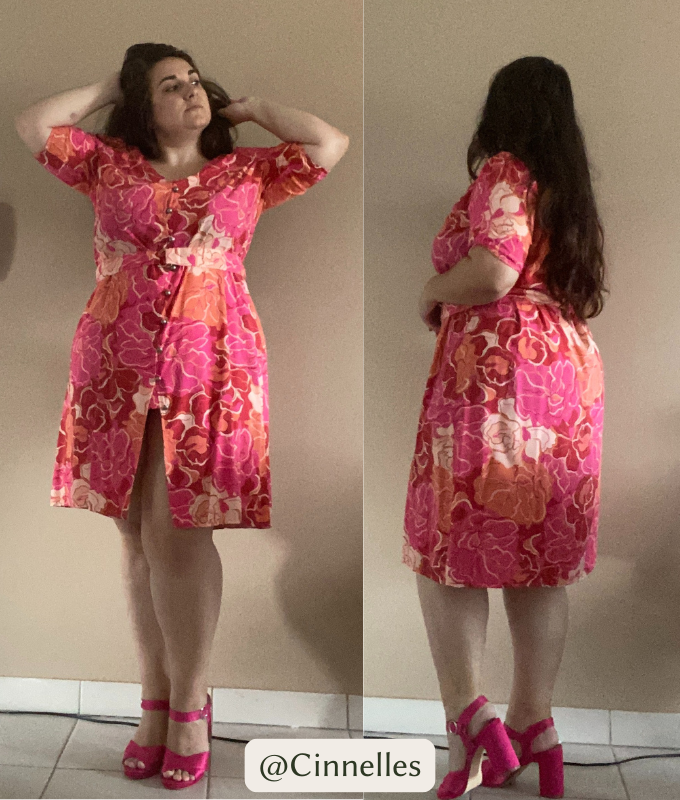 robe aurore courte dos couds tes reves cinnelles