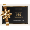 carte cadeau 25 noire
