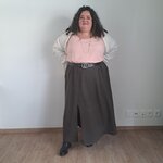jupe illusion longue lainage