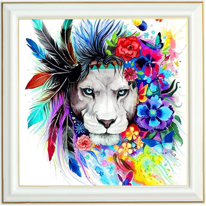 diamond-painting-lion-plume-multicolore