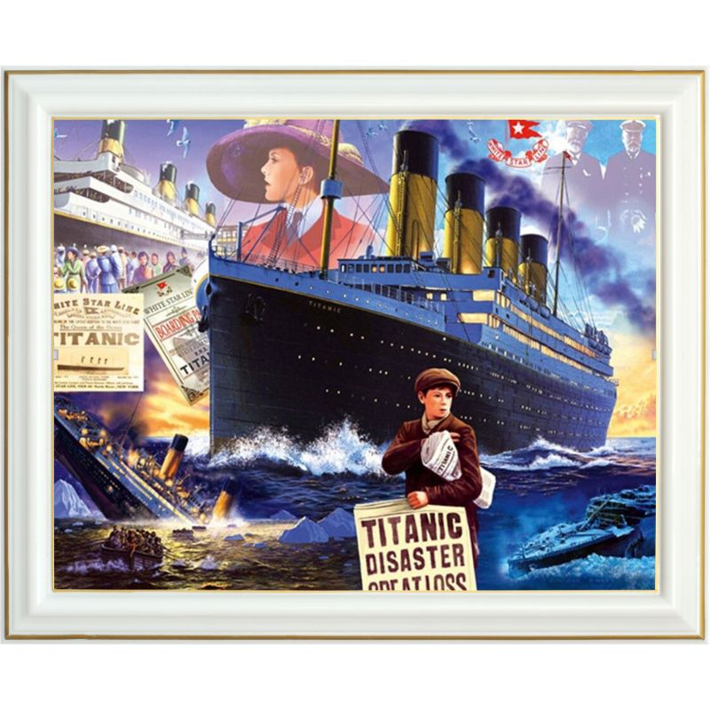 Diamond painting - Departure of the Titanic - 40 x 50 cm - Various - Lartera