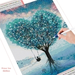 HUACAN-peinture-de-diamant-paysage-d-arbre-broderie-de-c-ur-mosa-que-de-strass-d