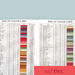 Gamme-compl-te-de-peinture-diamant-DMC-447-cartes-de-couleur-de-strass-Identification-de-couleur