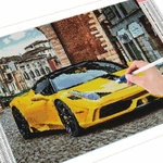 toile-ferrari-458-jaune