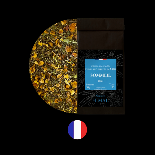 Tisane bio au CBD - MAISON HIMAL - goût verveine - SOMMEIL