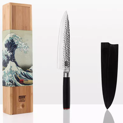 Couteau de chef GYUTO, lame 20 cm inoxydable, qualité professionnelle