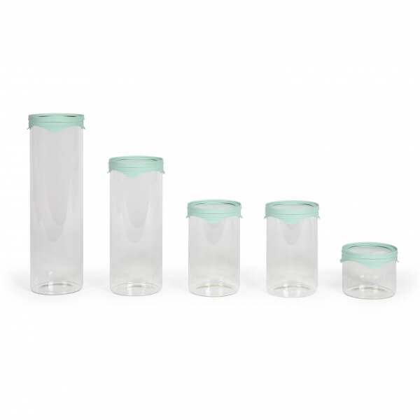 5 bocaux de conservation en verre