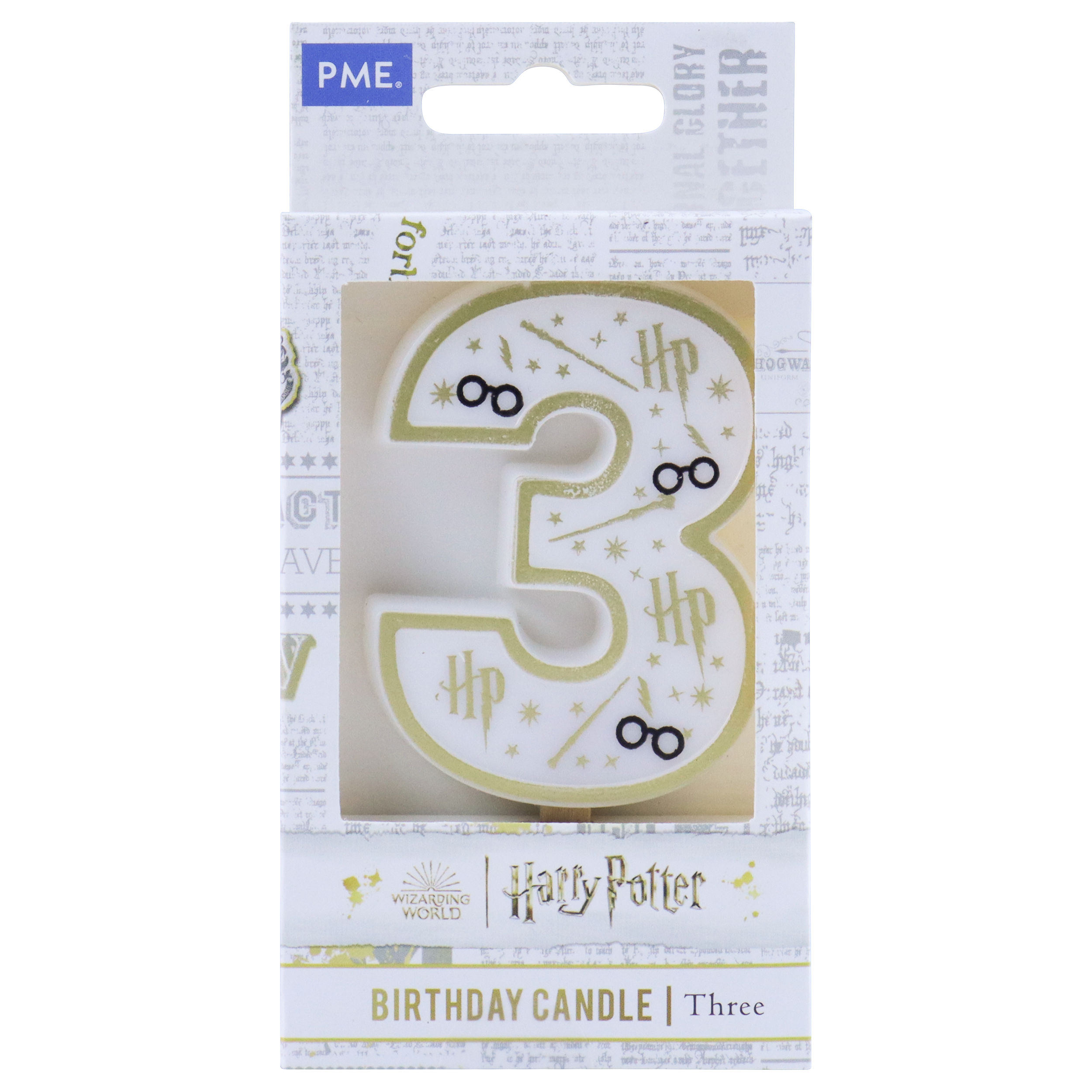 Bougie anniversaire 3 Harry Potter 1