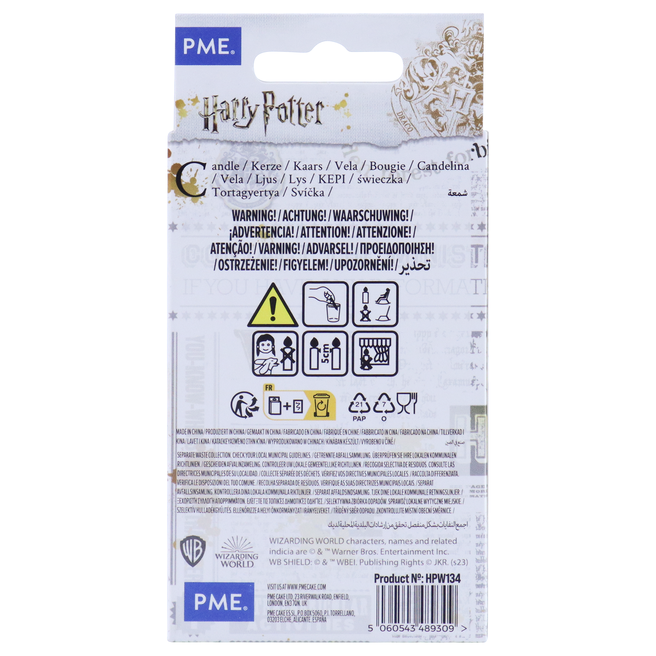 Bougie anniversaire 4 Harry Potter 2