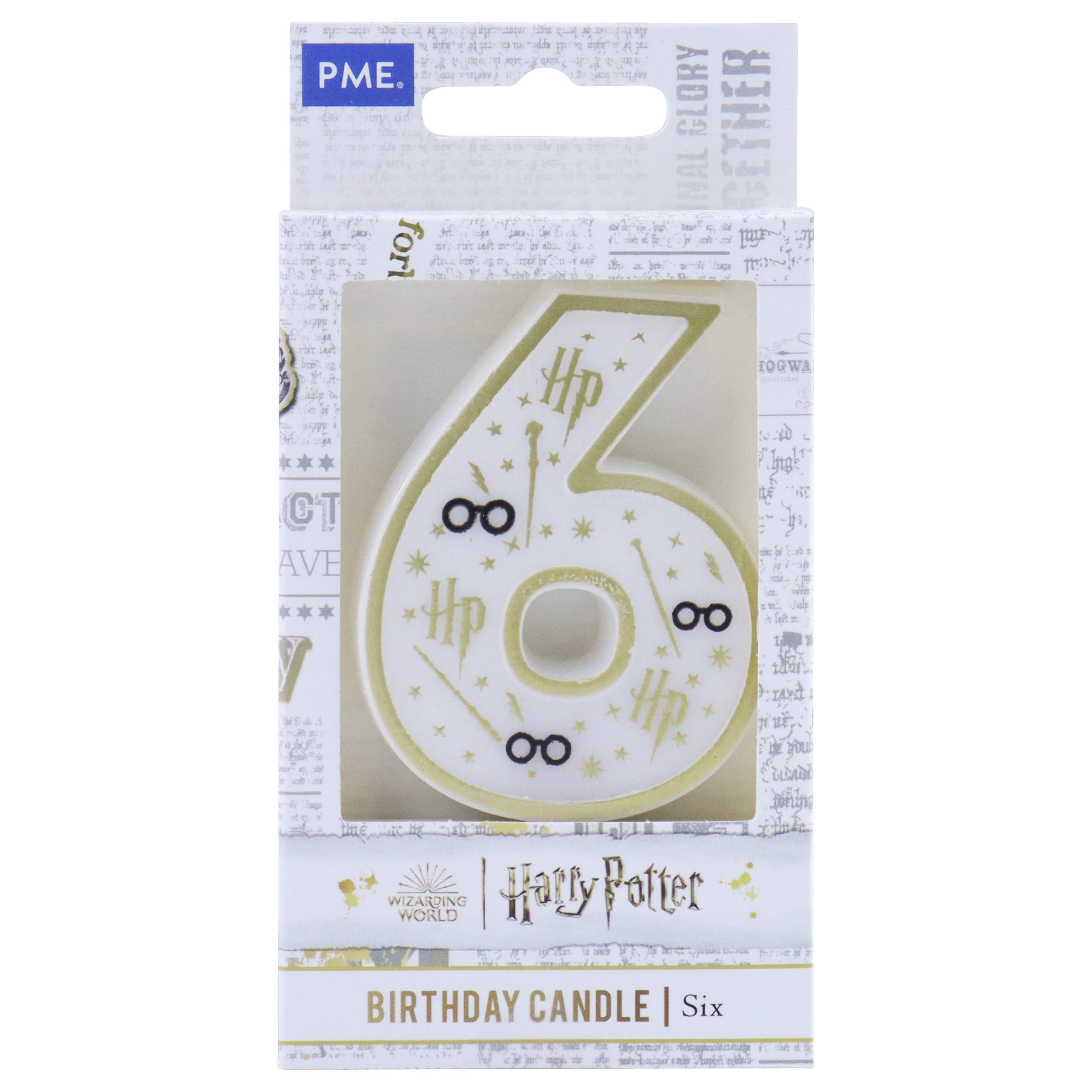 Bougie anniversaire 6 Harry Potter 1