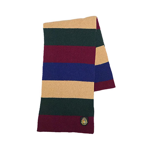 Écharpe tricoté à rayures Poudlard Lochaven - Harry Potter