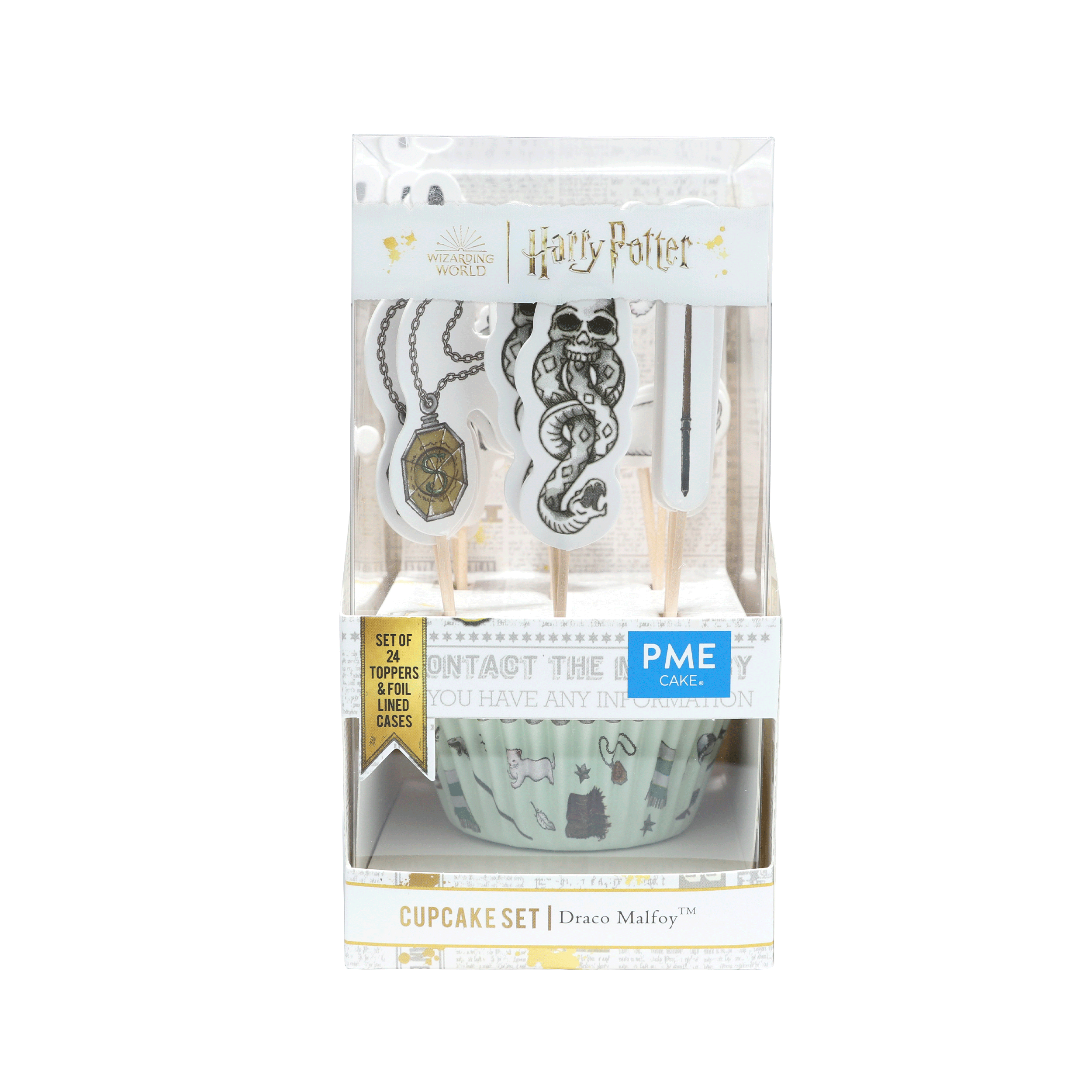 Caissettes cupcakes et Toppers Draco Malfoy 1