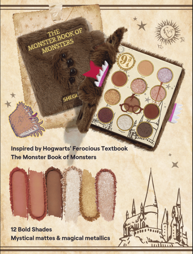 Palette de livres de monstres Harry Potter™ X SHEGLAM2