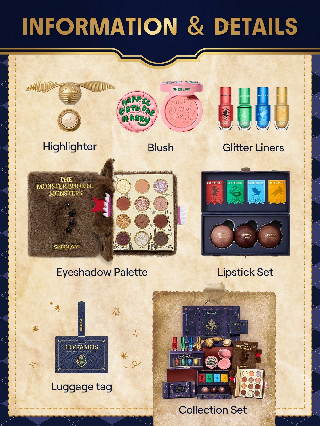 Coffret de collection complète Harry Potter™ X SHEGLAM 2.01