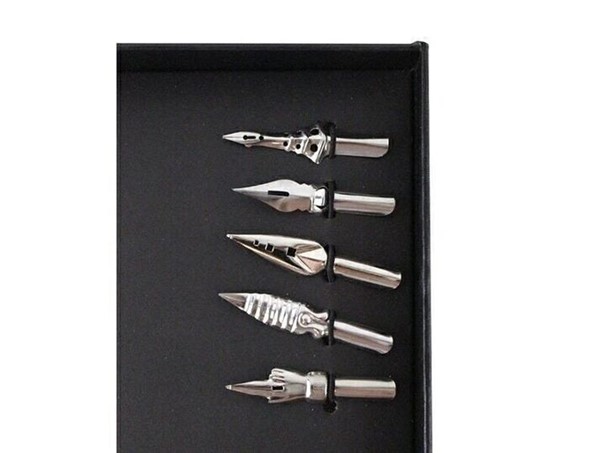 Coffret de calligraphie - plume blanche QISW000001(2)