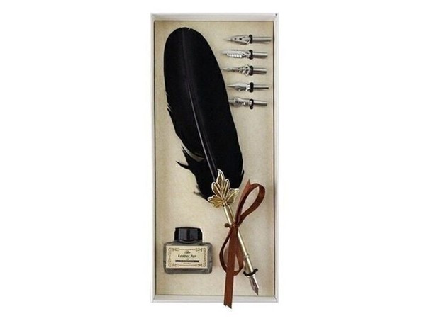 Coffret de calligraphie - plume noire QISW000002(1)