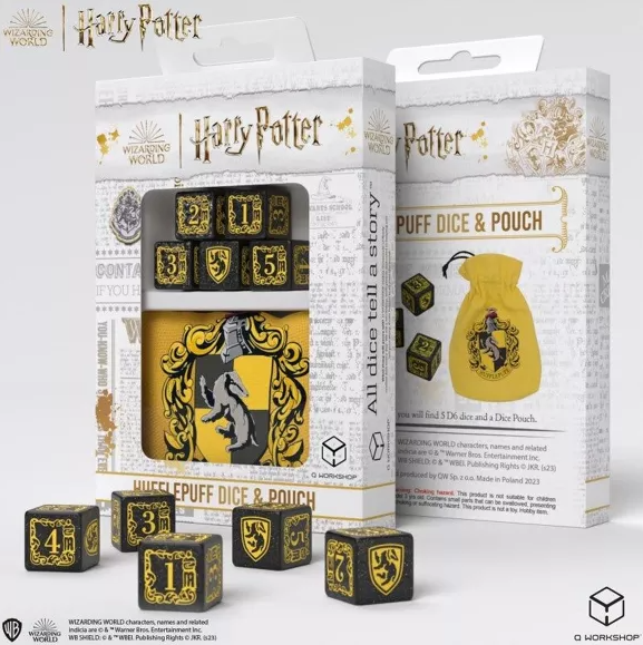 Dés et pochette Harry Potter Poufsouffle 1
