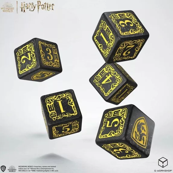 Dés et pochette Harry Potter Poufsouffle 3