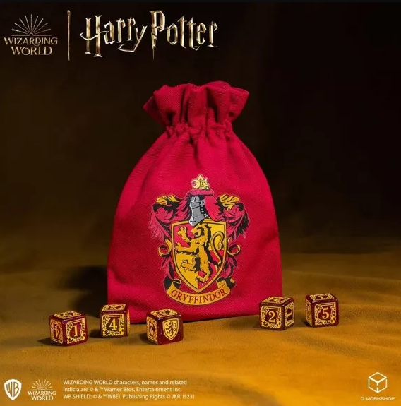 Dés et pochette Harry Potter Gryffondor 4