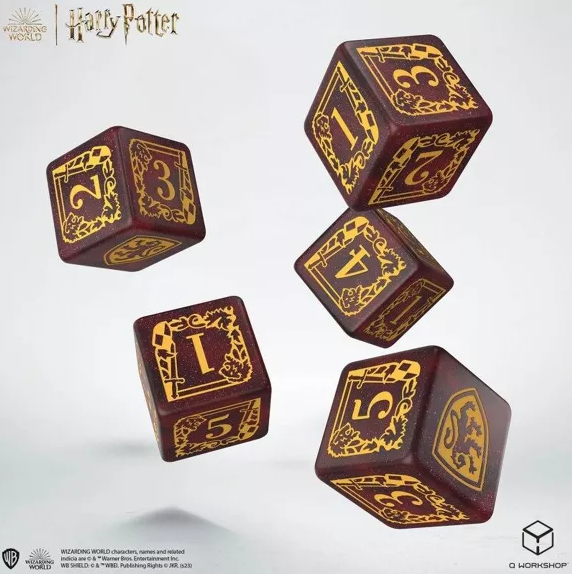 Dés et pochette Harry Potter Gryffondor 2