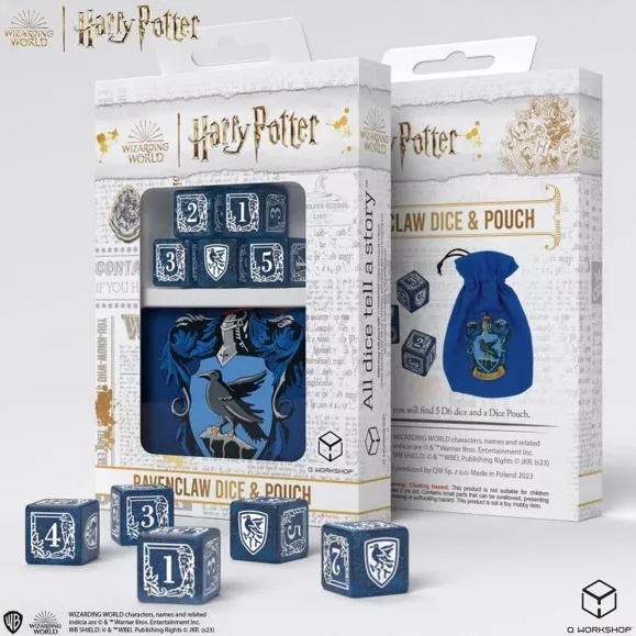 Dés et pochette Harry Potter Serdaigle 1