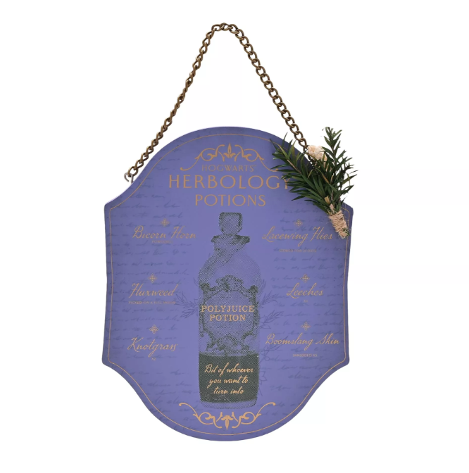 Plaque dherboristerie Harry Potter de Warner Bros - Polynectar