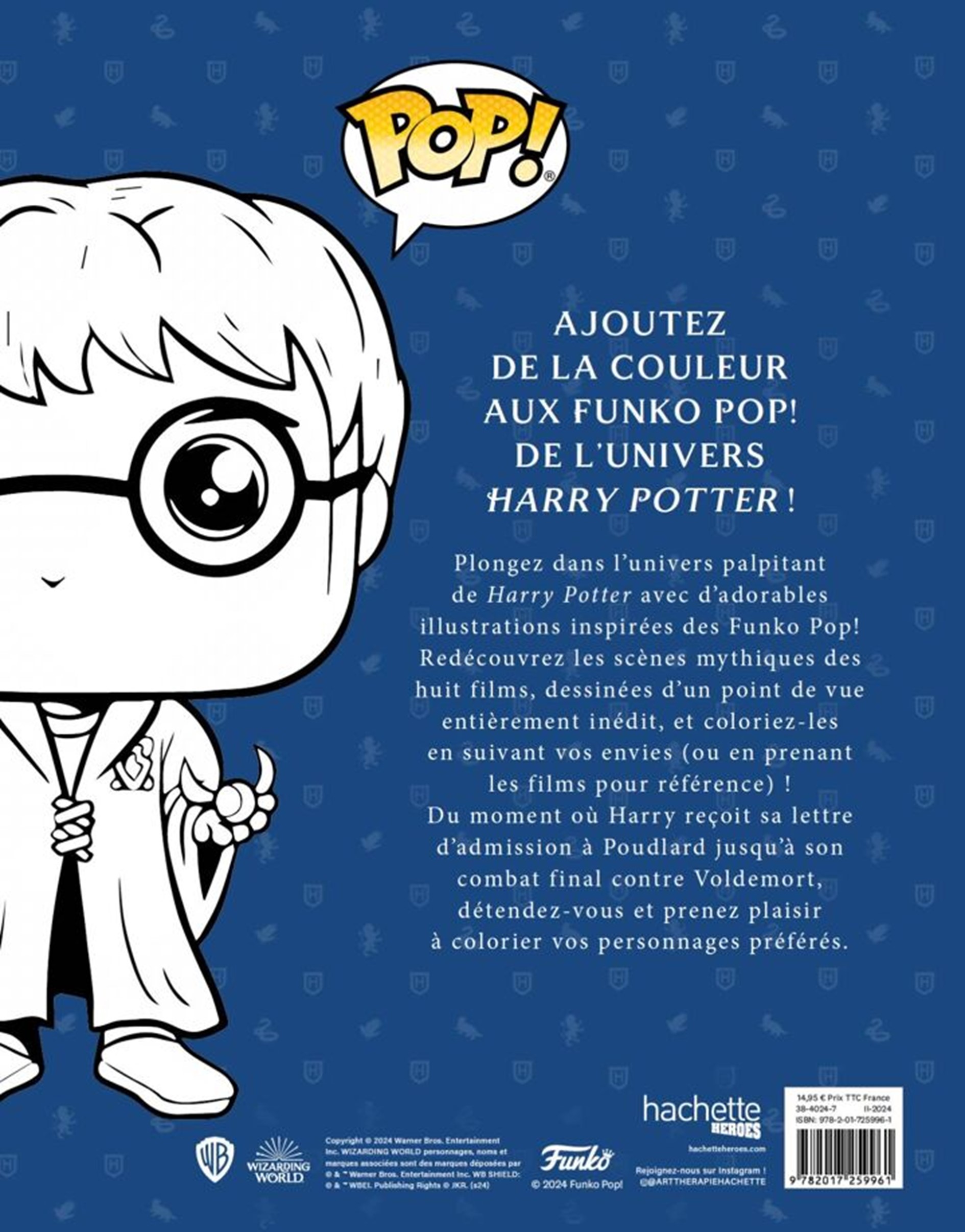 Livre de coloriage enfant Funko Pop - Harry Potter 3840247()