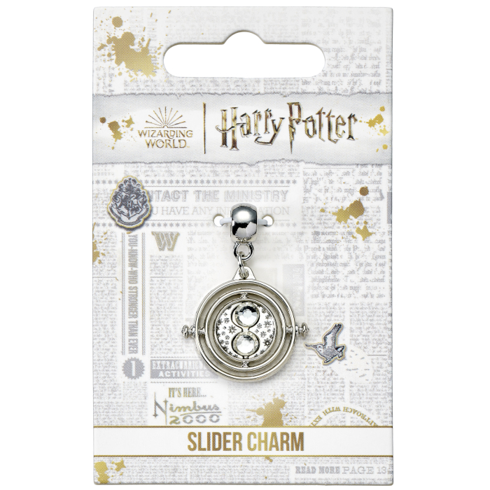 Charm coulissant argenté Retourneur de temps Harry Potter 2