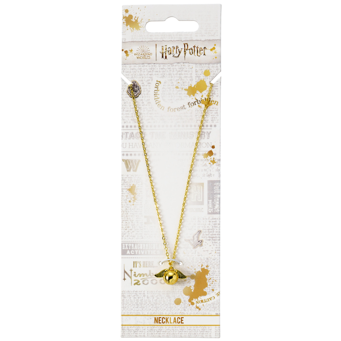 Collier Vif dor à breloque mignonne de Harry Potter 4