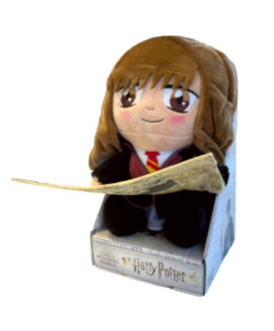 peluche mignonne Hermione avec carte du maraudeur
