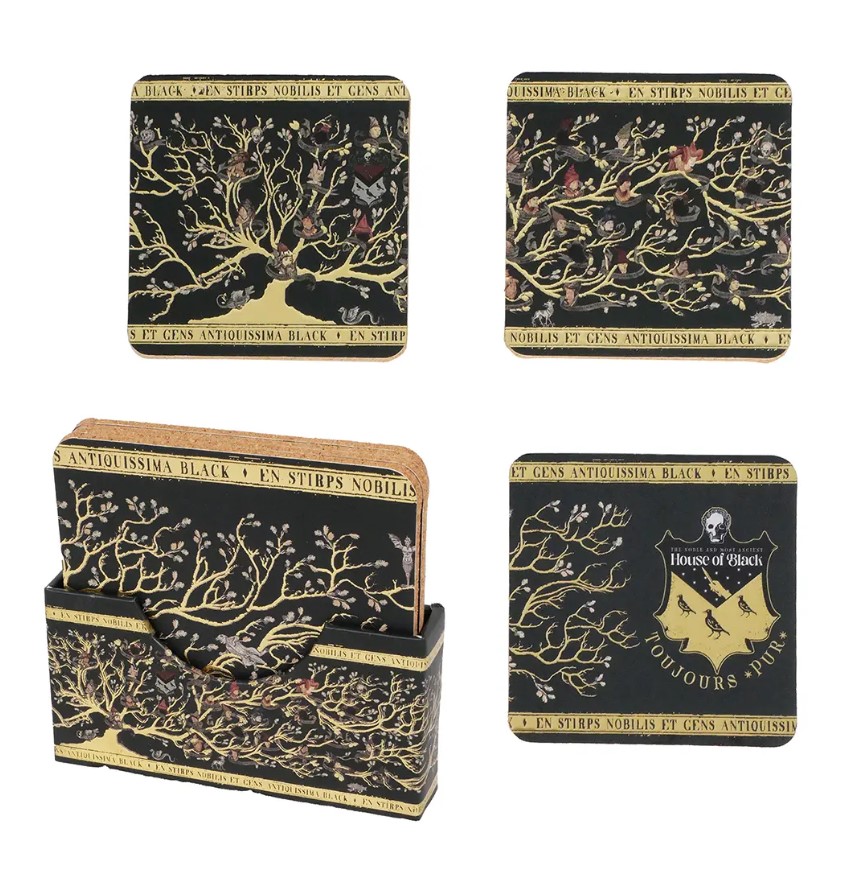 Lot de 4 sous-verres - Famille Black 1