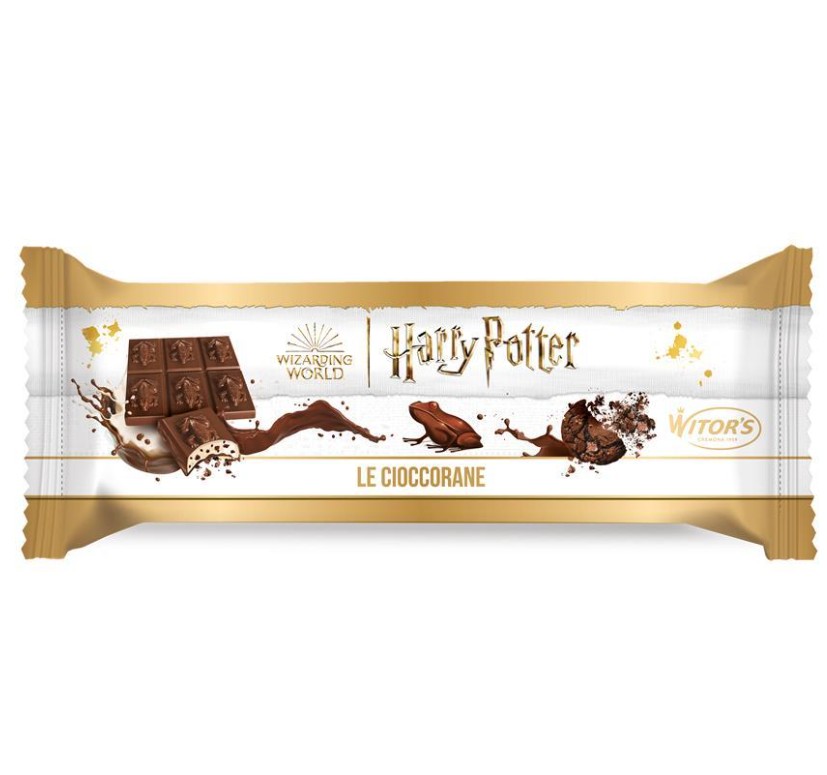 Tablette chocogrenouille fourée chocolat au lait et biscuit caco - Harry Potter