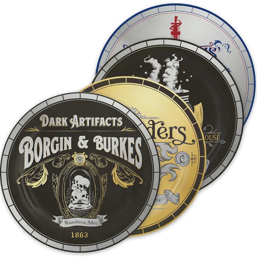 Lot de 4 assiettes Chemin de traverse - Harry Potter 1