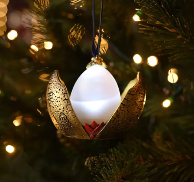 Décoration de sapin ALUMNI oeuf dor WB657 1