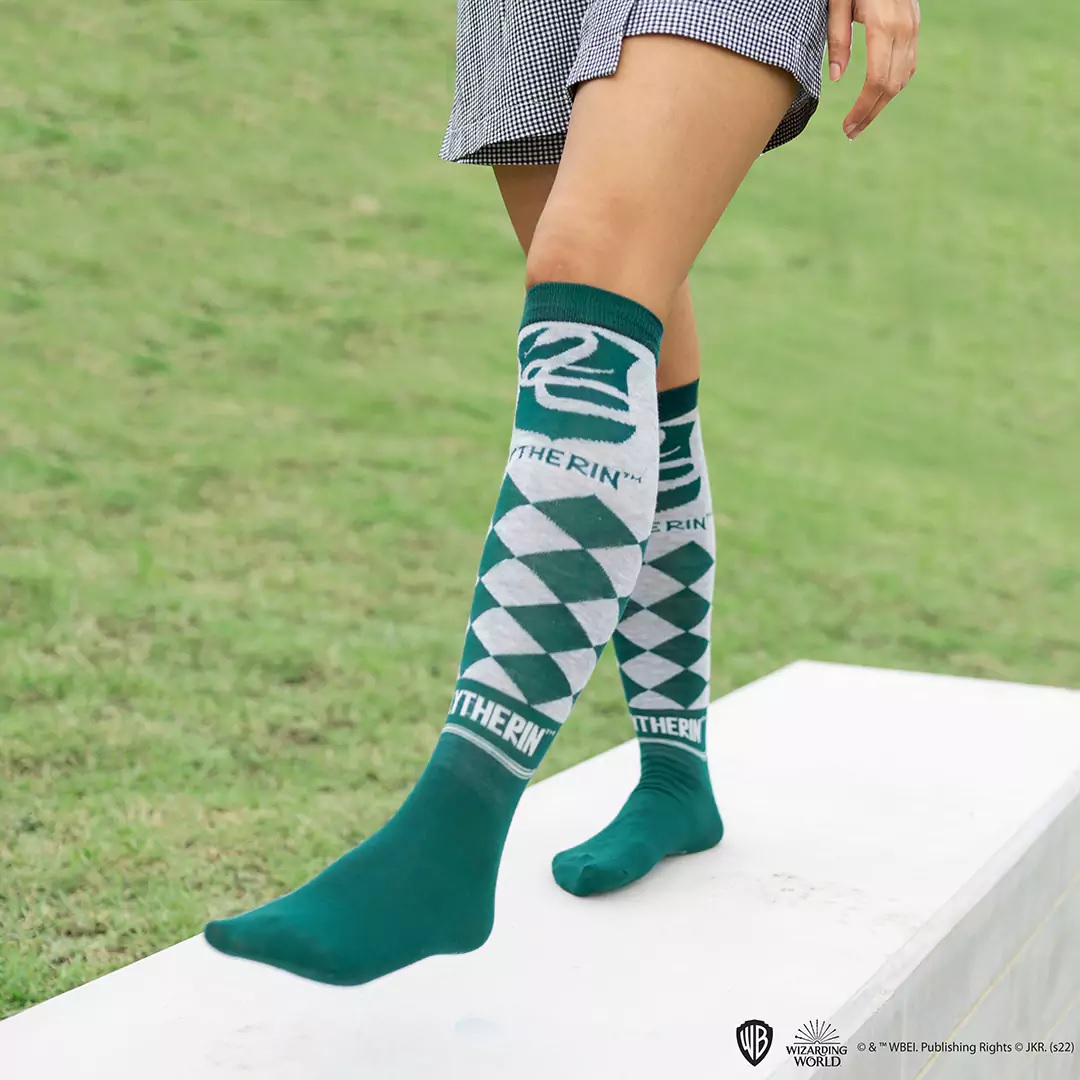 Lot de 3 paires de chaussettes hautes Serpentard - Harry Potter  CR1642 4