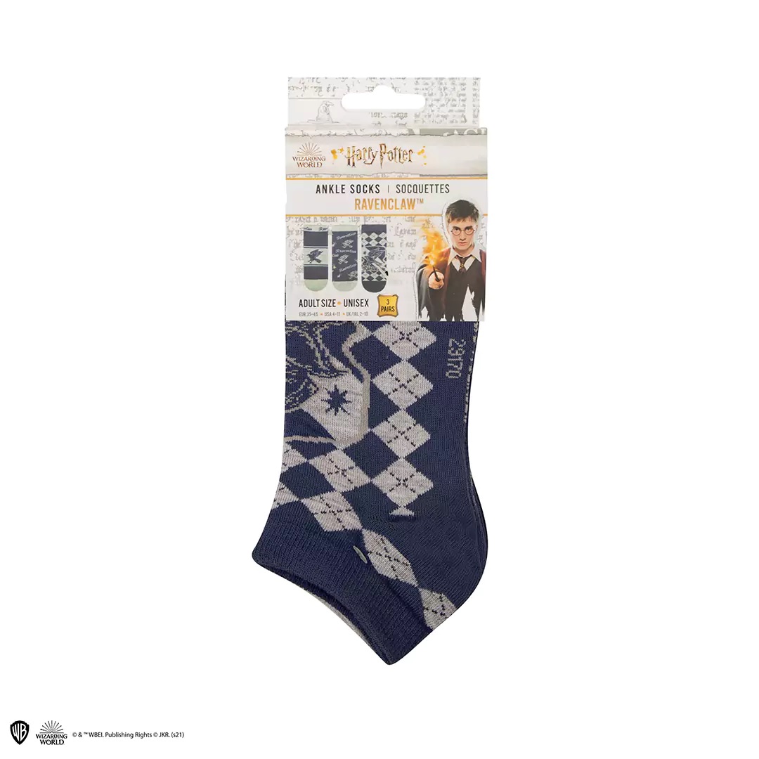 Lot de 3 paires de chaussettes courtes Serdaigle - Harry Potter  CR1633 1