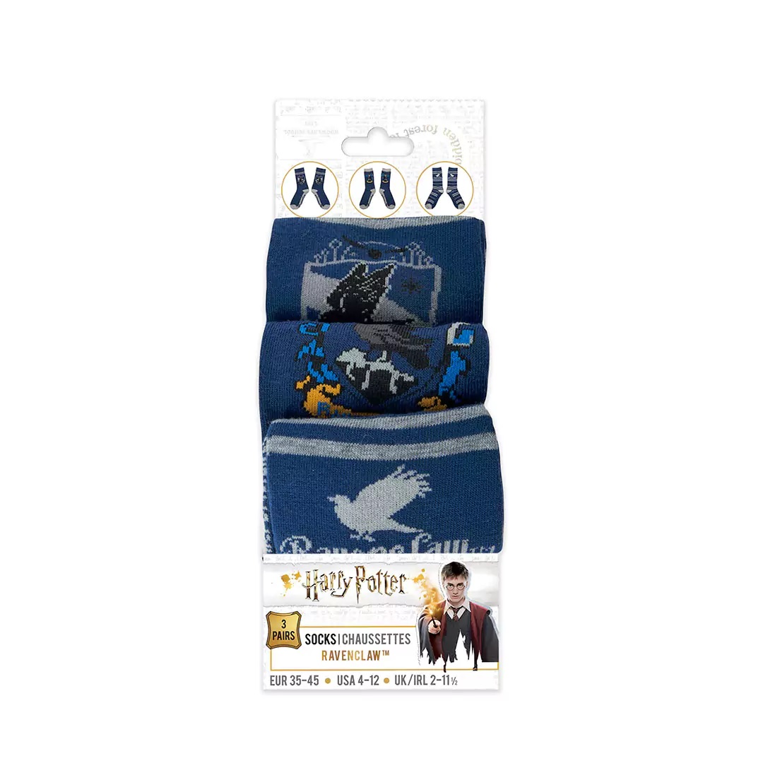 Lot 3 paires de Chaussettes Serdaigle  Harry Potter  CR1623 1