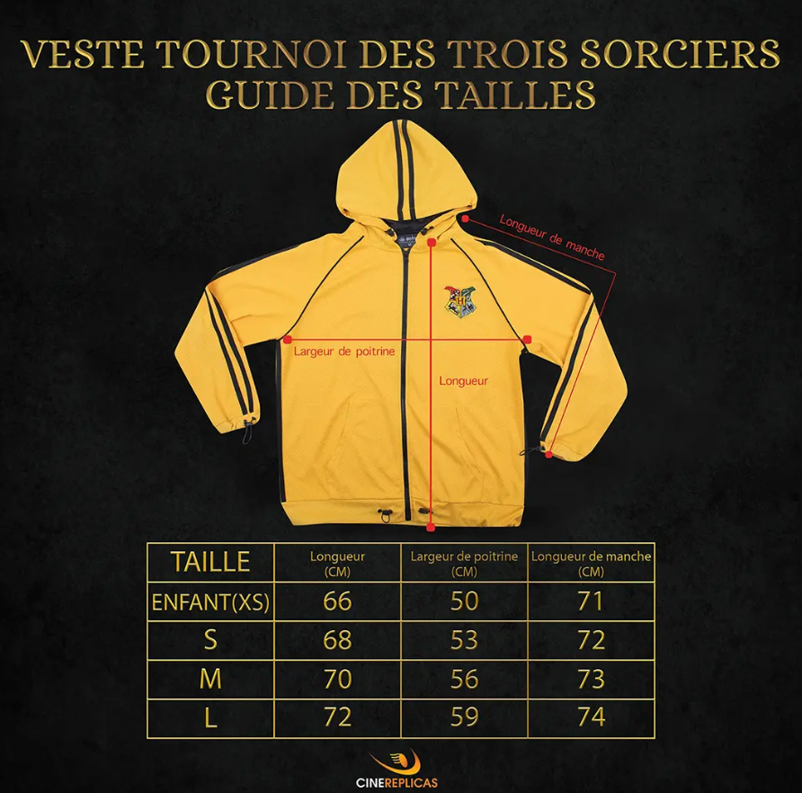 Veste tournois des 3 sorciers CEDRIC DIGGORY 5