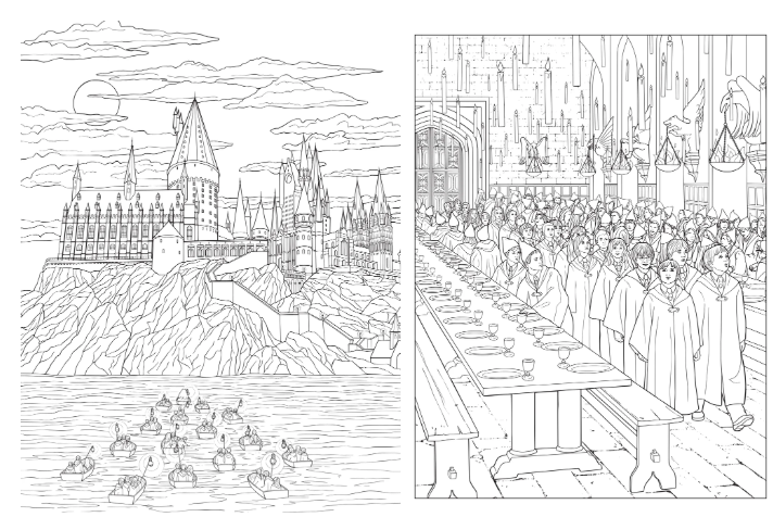 livre de coloriage poudlard 4
