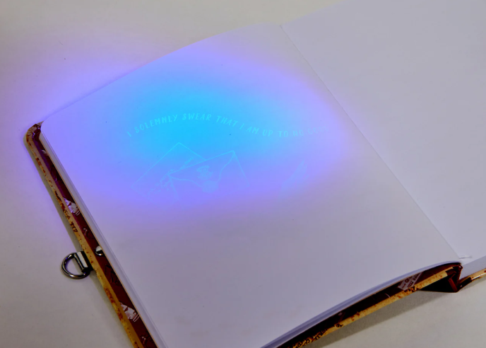 carnet avec stylo a encre invisible carte du maraudeur 3