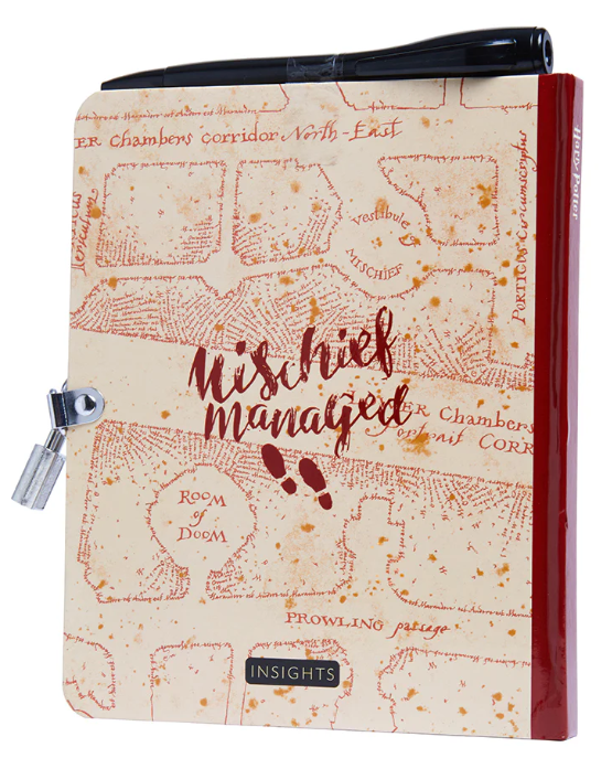 carnet avec stylo a encre invisible carte du maraudeur 2