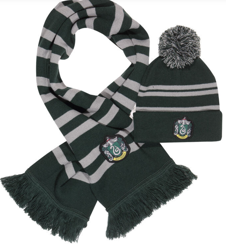 Ensemble echarpe et bonnet serpentard