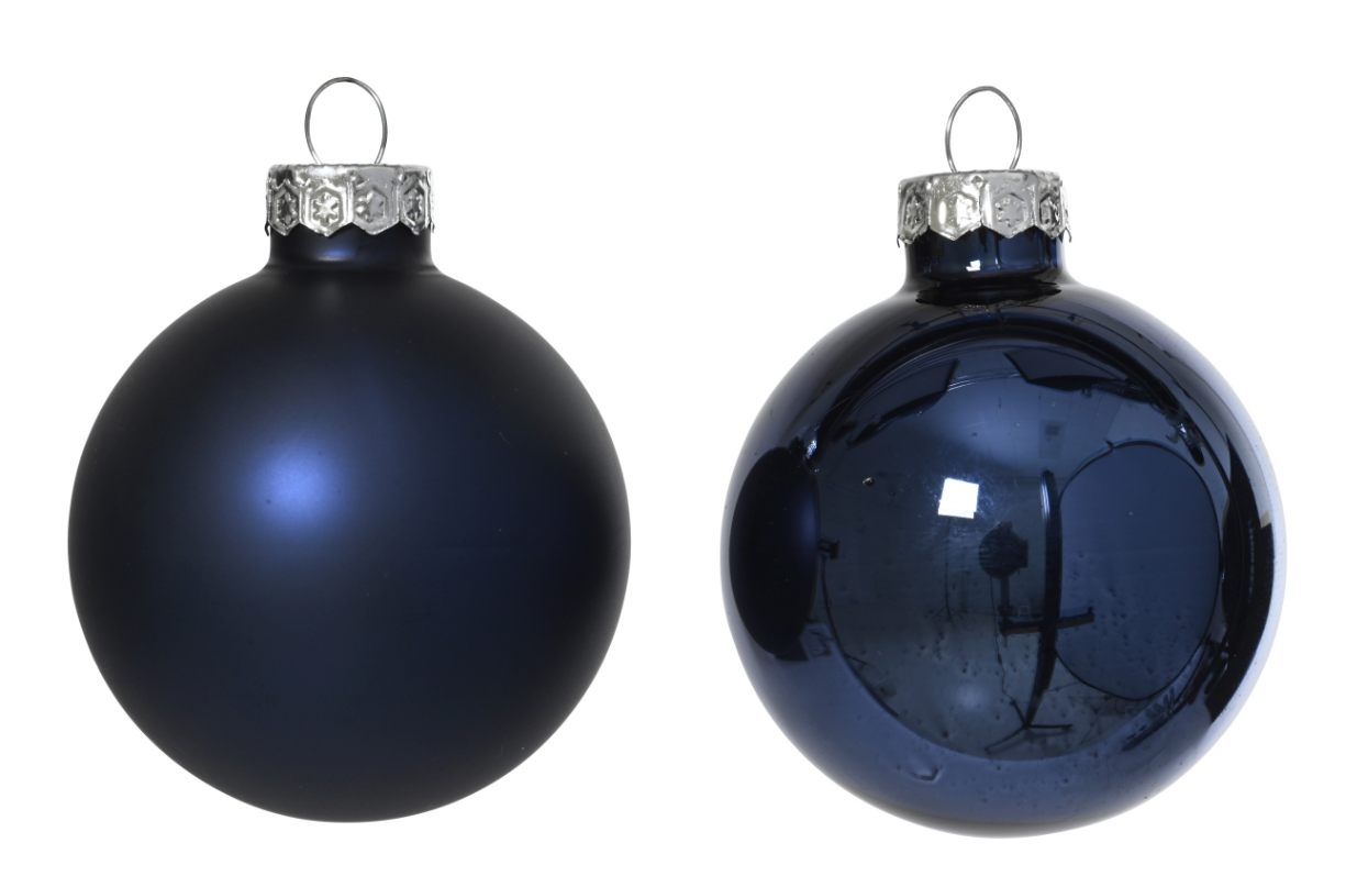 boite de 10 boule de noel bleu 2