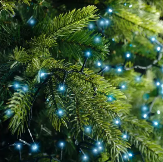 guirlande bougie led bleu 4