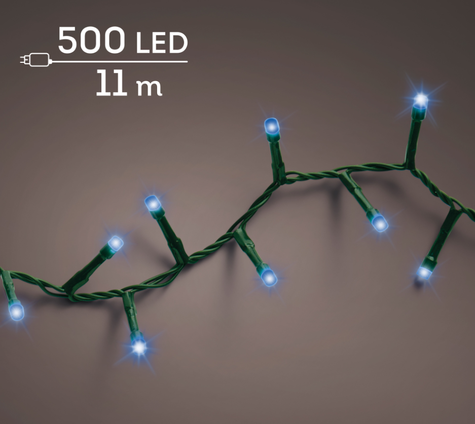 guirlande bougie led bleu 1