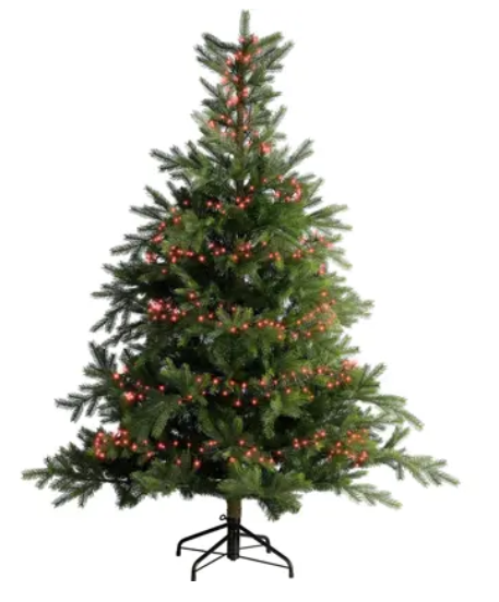guirlande bougie led rouge 7
