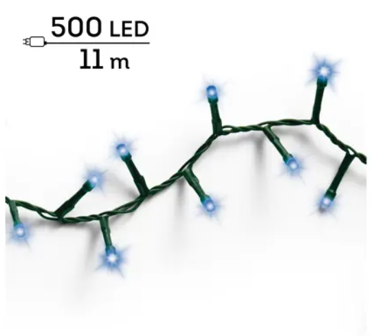 guirlande bougie led bleu 8